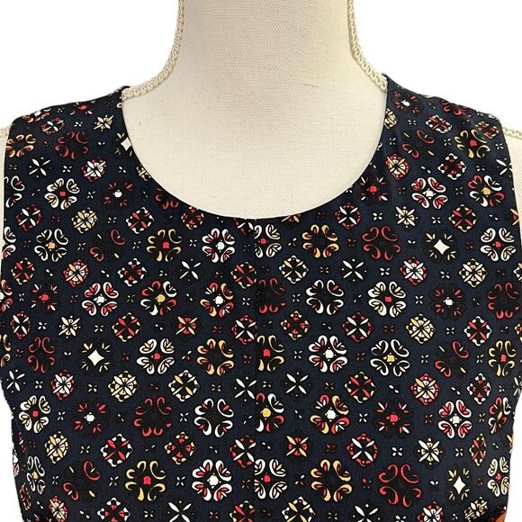 Derek Lam 10 Crosby Foulard Medallion Print Silk Dress Sz 8 Boho Career Office - Picture 3 of 15